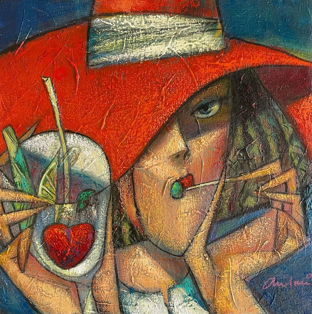 Andrei Protsouk - 'Bloody Mary' - Framed Original Art