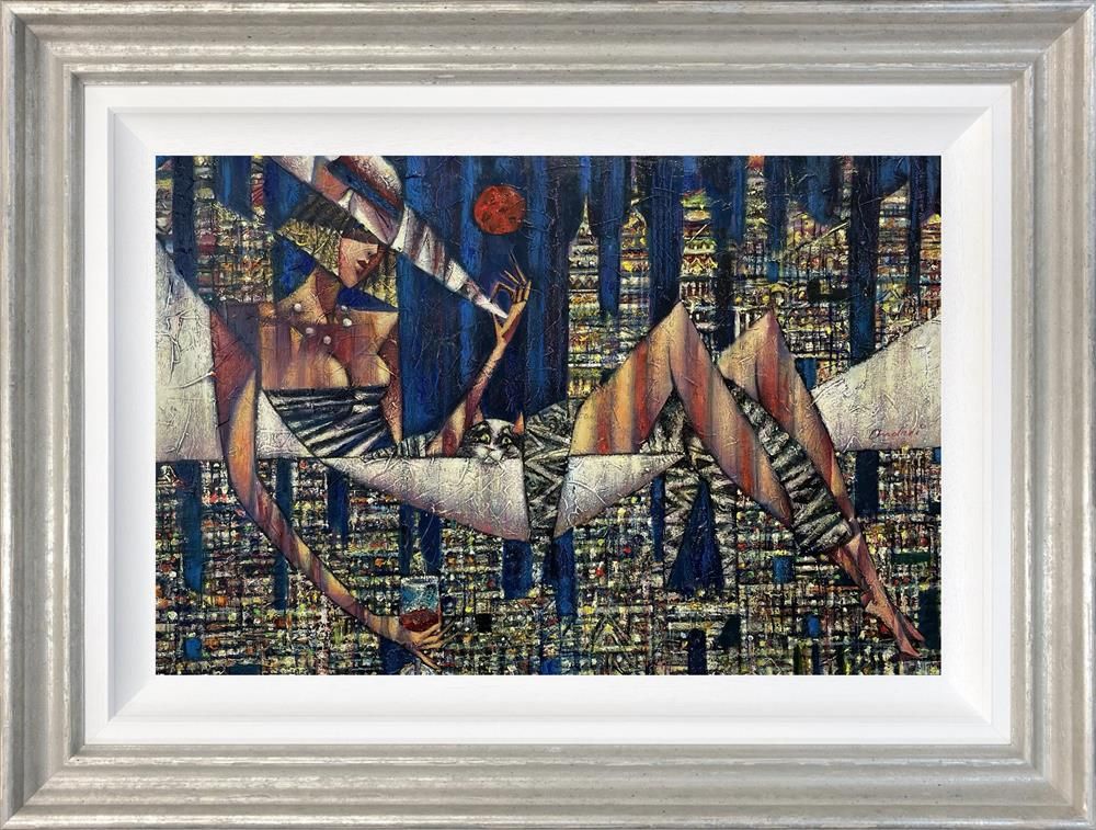 Andrei Protsouk - 'Hanging Out' - Framed Original Art
