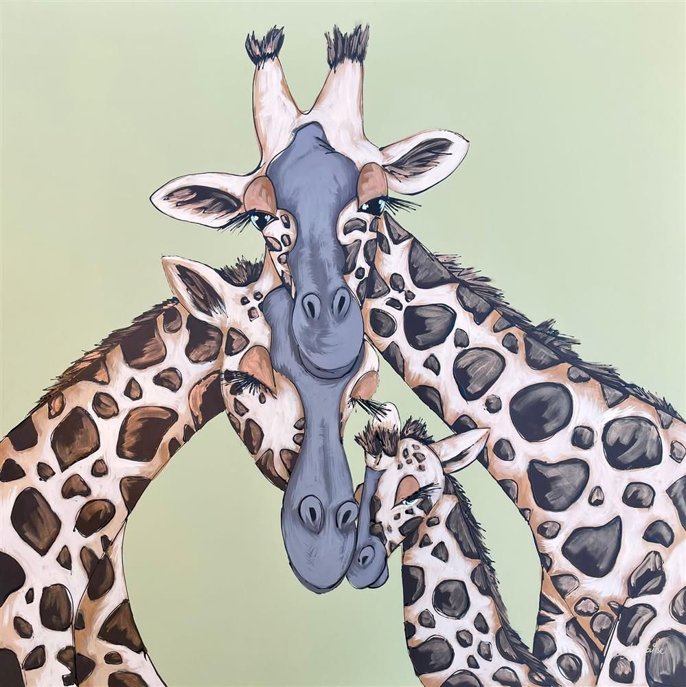 Amy Louise - 'A Tall Trio' - Framed Original Art