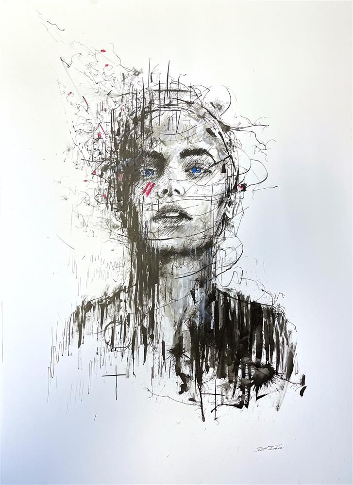 Scott Tetlow - ' Warrior' - Framed Original Art