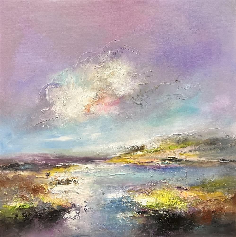 Anna Schofield - 'Lilac Sky' - Framed Original Art