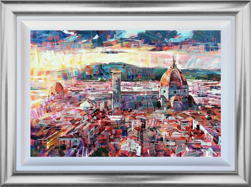 Colin Brown - 'Florence Rooftops' - Framed Original Art