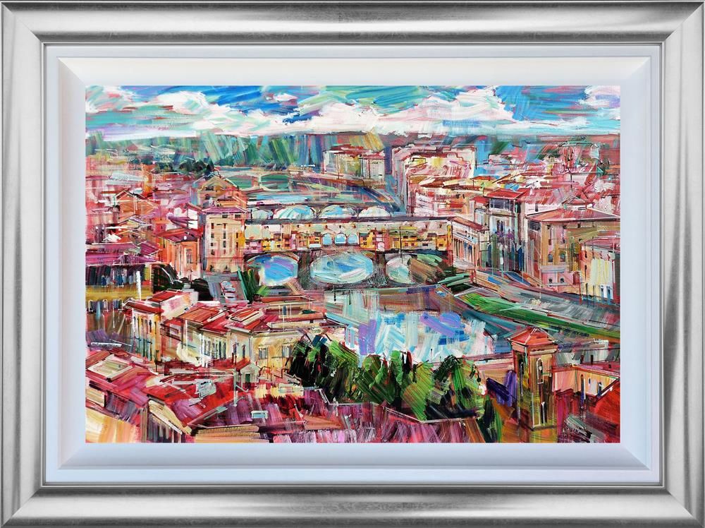 Colin Brown - 'Ponte Vecchio Bridge' - Framed Original Art