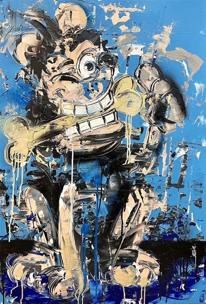 Jessie Foakes - 'Gnash Lunch'  Framed Original Artwork