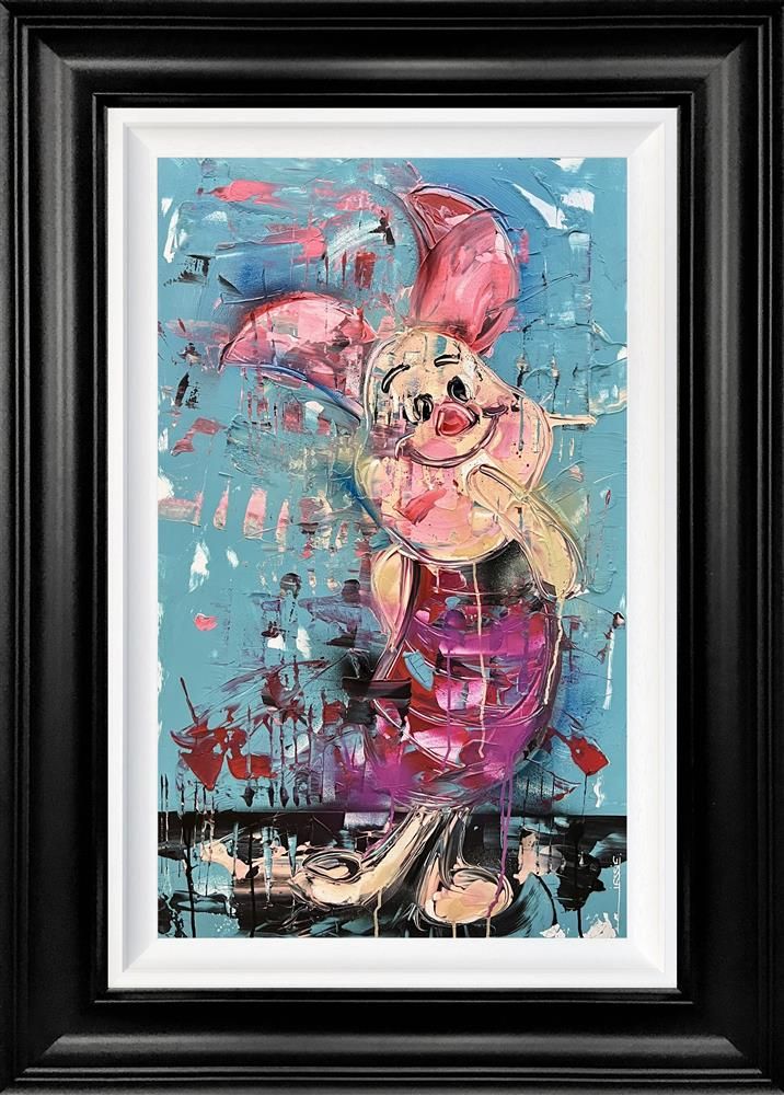 Jessie Foakes - 'Timid Piglet'  Framed Original Artwork