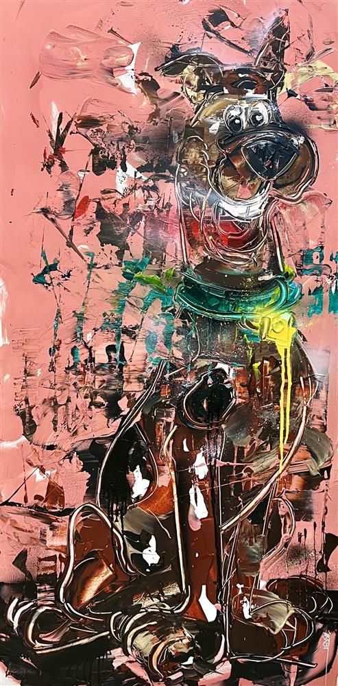 Jessie Foakes - 'The Mystery Dog'  Framed Original Artwork