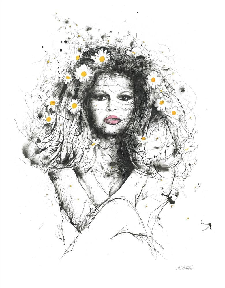 Scott Tetlow - ' Bardot ' - Framed Original Art