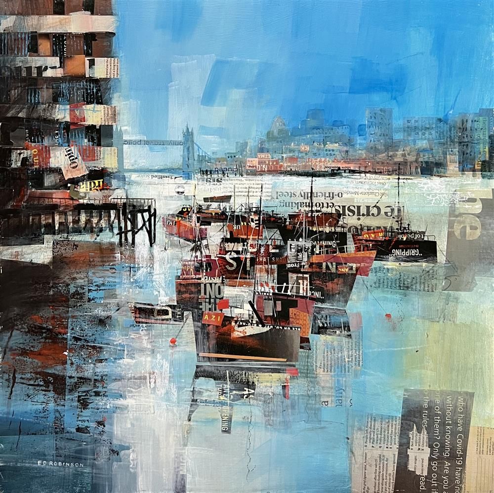 Ed Robinson - 'Butlers Wharf River Thames'  - Original Artwork for sale