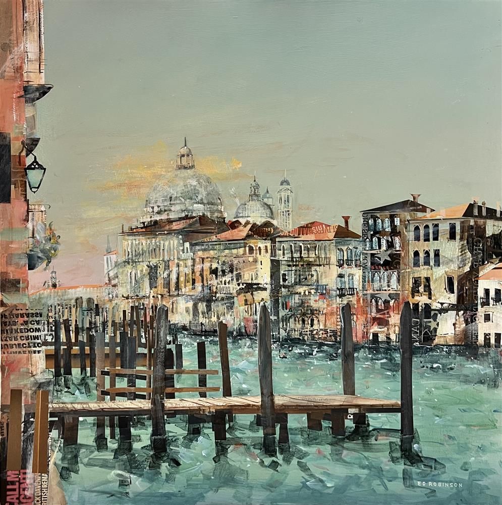 Ed Robinson - 'Salute Palace Grand Canal'  - Original Artwork for sale