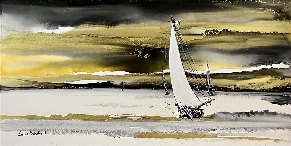 Louise Schofield - 'Wind In Our Sail' - Framed Original Artwork