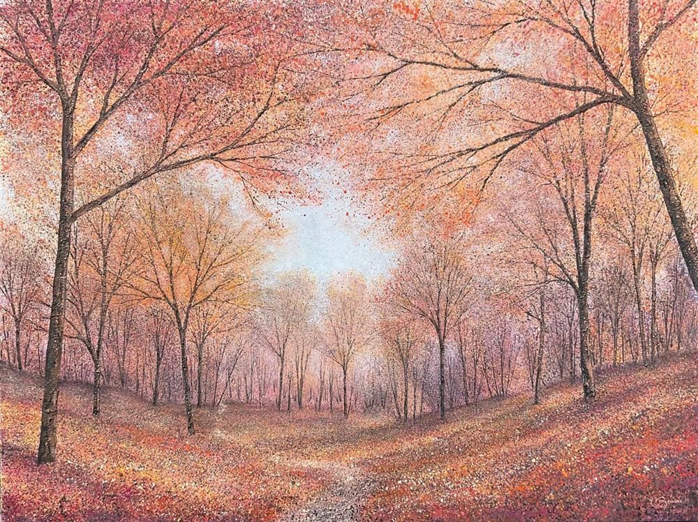 Chris Bourne - 'The Leaves Gentle Fall' - Framed Original Art