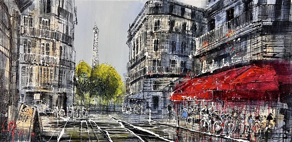 Nigel Cooke - 'Coffee Shot  - Framed Original Artwork