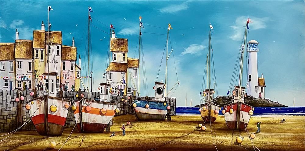 Dale Bowen -  'Harbour Rest' - Framed Original Art