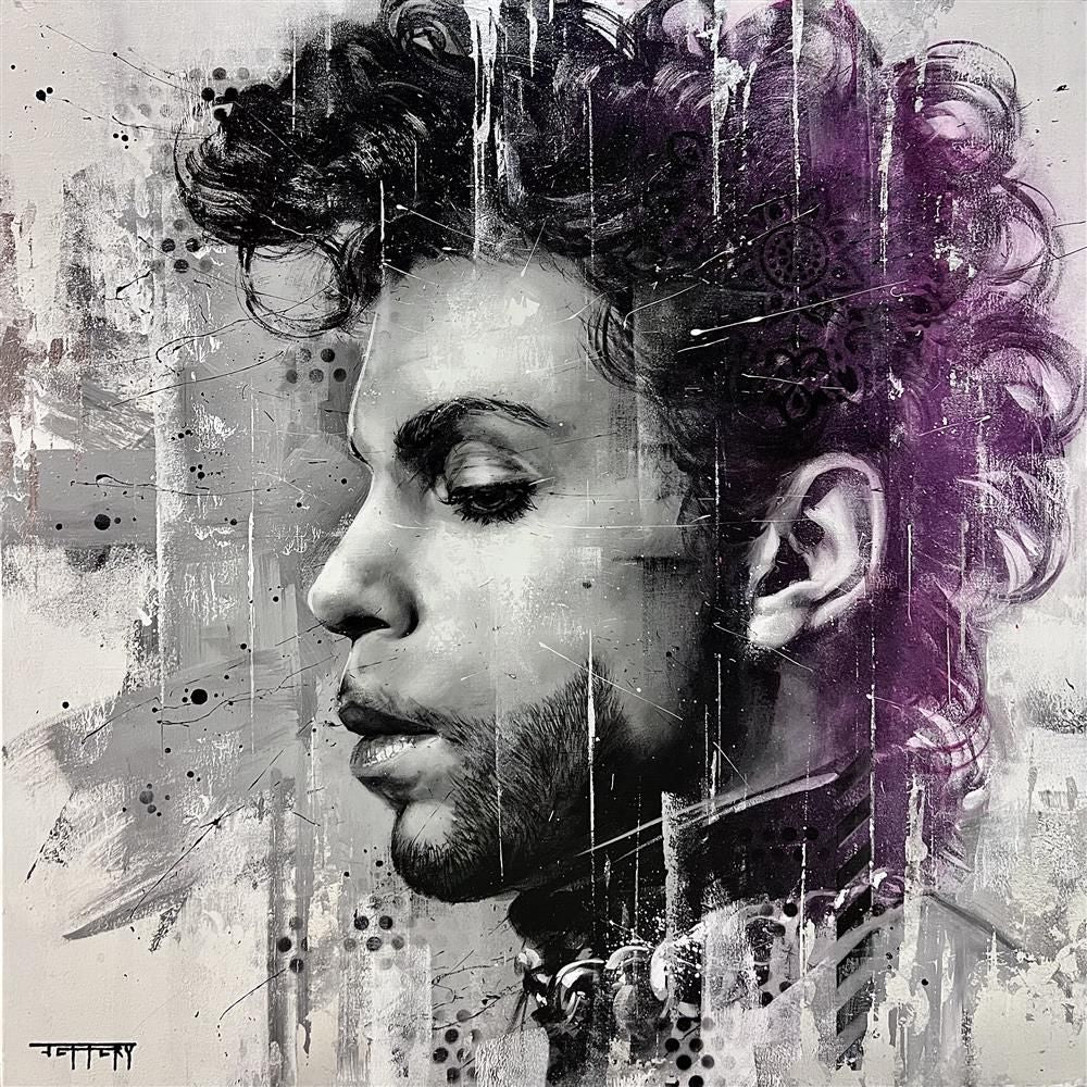 Ben Jeffery - 'Purple Rain' - Framed Original Art