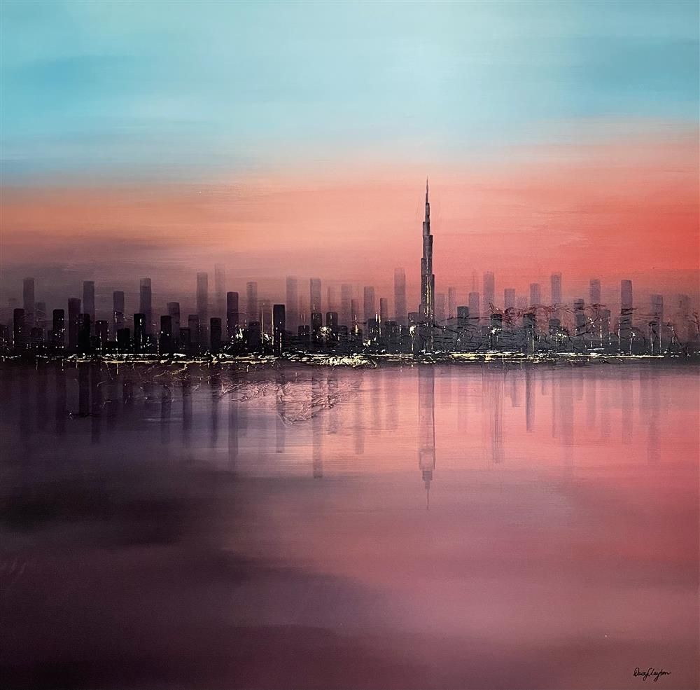 Daisy Clayton - ' Dubai To London' - Framed Original Artwork