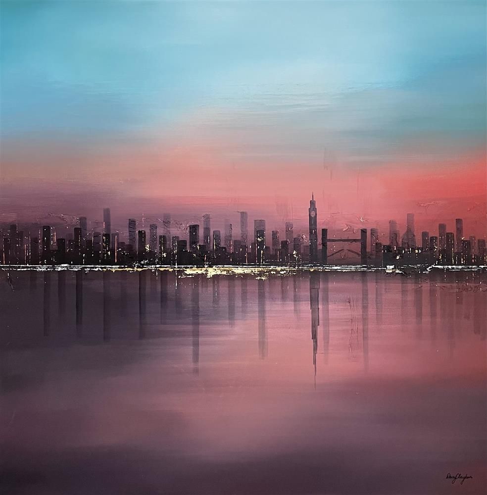 Daisy Clayton - 'London To Dubai' - Framed Original Artwork