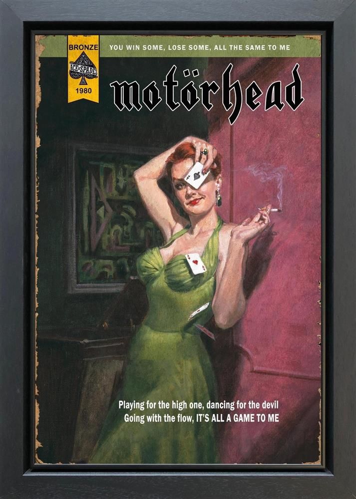 Linda Charles - 'Ace Of Spades' - Framed Original Artwork