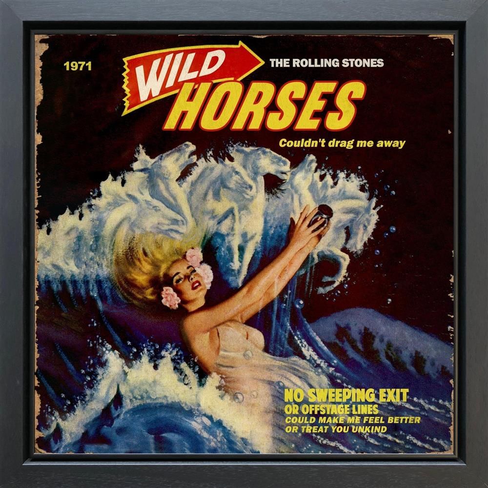 Linda Charles - 'Wild Horses' - Framed Original Artwork