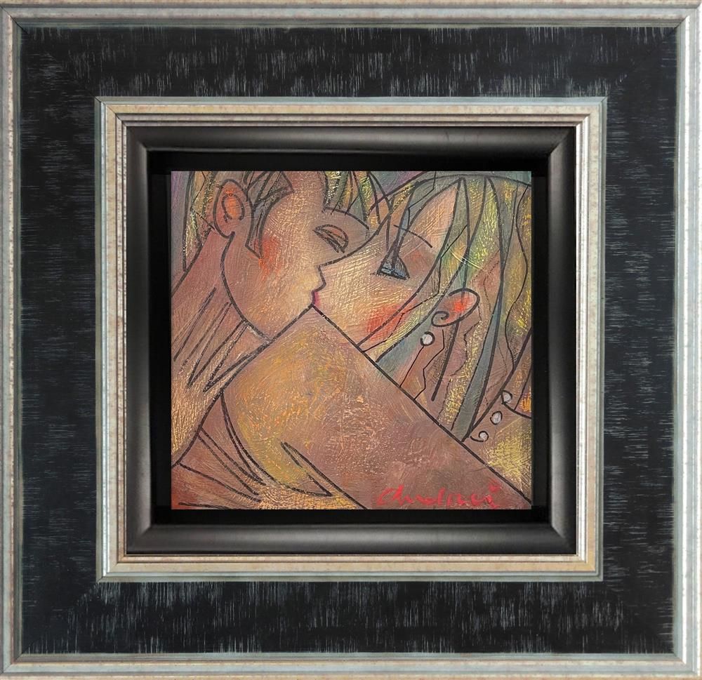 Andrei Protsouk - 'Kiss' - Framed Original Art