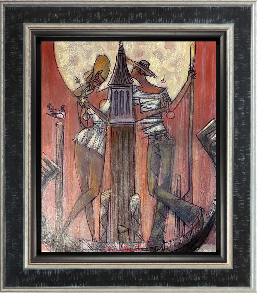 Andrei Protsouk - 'Moonlight Kiss' - Framed Original Art