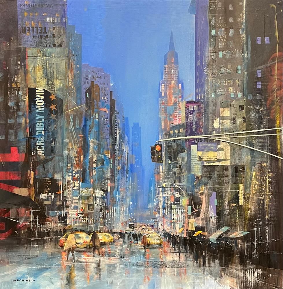 Ed Robinson - 'New York Rush Hour'  - Original Artwork for sale