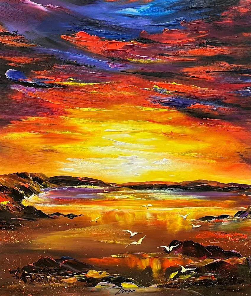 Lillias Blackie -  'Light Up The Skies' - Framed Original Art