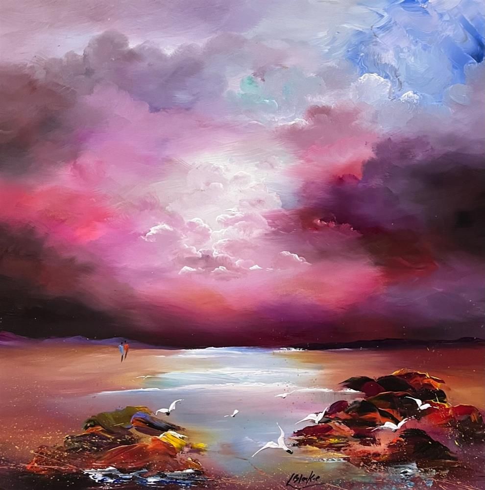 Lillias Blackie -  'Kiss An Angel' - Framed Original Art