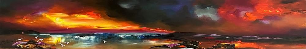 Lillias Blackie -  'Dark Night Rises' - Framed Original Art