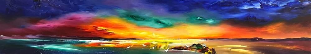 Lillias Blackie -  'Skies Breaking' - Framed Original Art