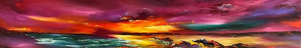 Lillias Blackie -  'Crimson Love' - Framed Original Art