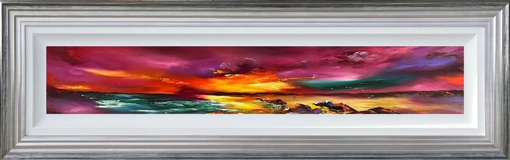 Lillias Blackie -  'Crimson Love' - Framed Original Art