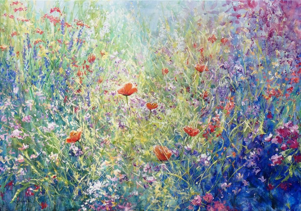 Mariusz Kaldowski - 'Meadow' - Framed Original Art