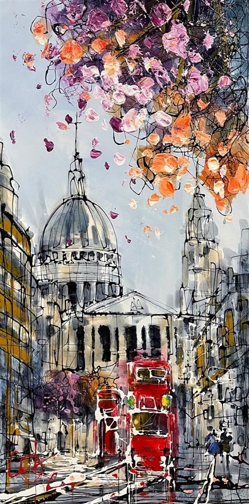 Nigel Cooke - 'St Pauls Traffic'  - Framed Original Artwork