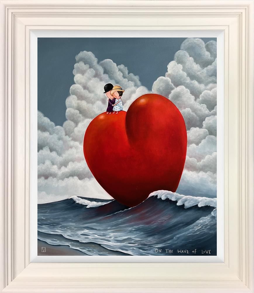 Michael Abrams - 'On The Wave Of Love' - Framed Original Art
