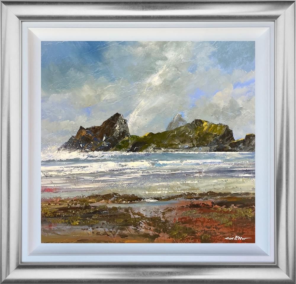 Nick Potter - 'Dun Island St Kilda' - Framed Original Art