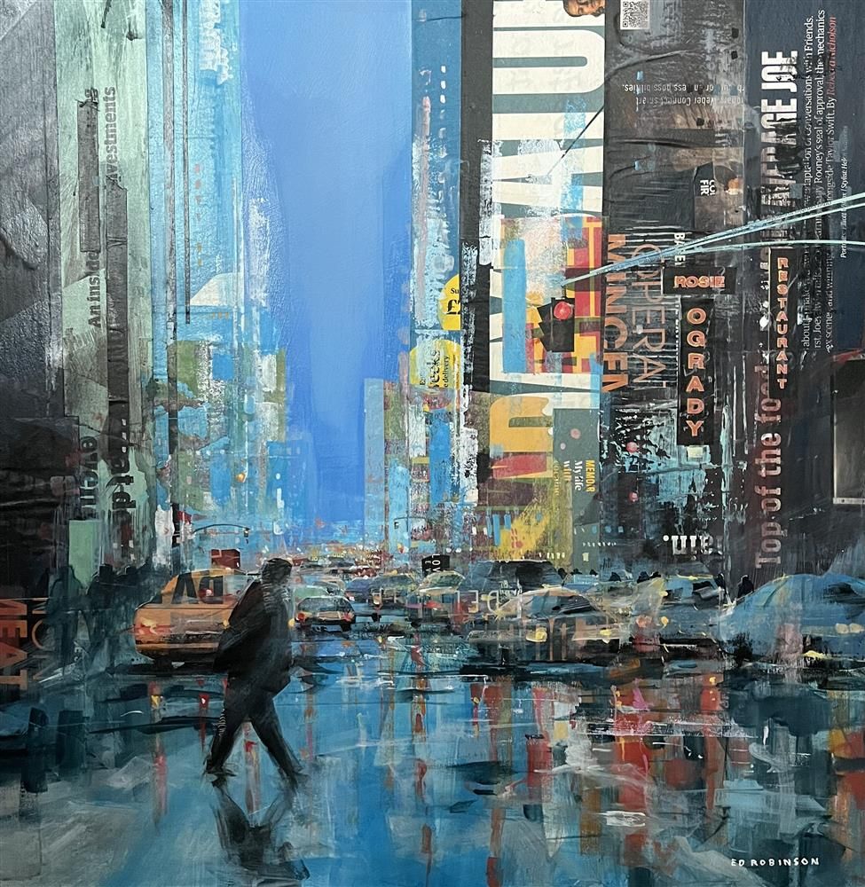 Ed Robinson - 'New York Rush Hour II'  - Original Artwork for sale