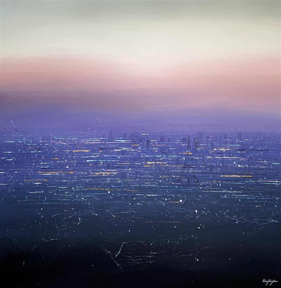 Daisy Clayton -  City Lights In Paris' - Framed Original Artwork