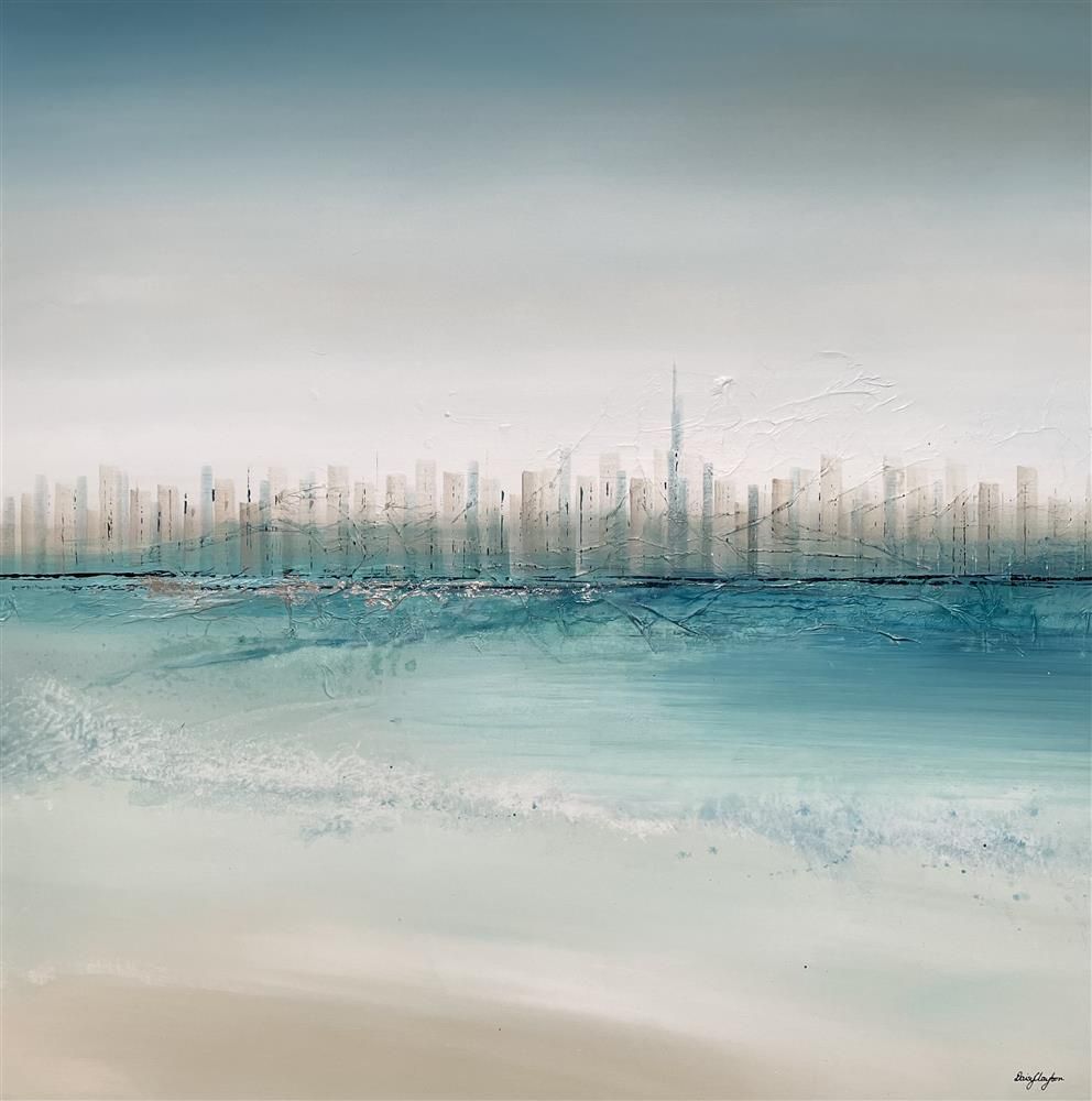 Daisy Clayton -  The Palm, Dubai' - Framed Original Artwork
