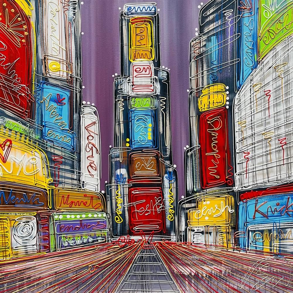 Edward Waite - 'Rush Hour Glow' - Framed Original Art