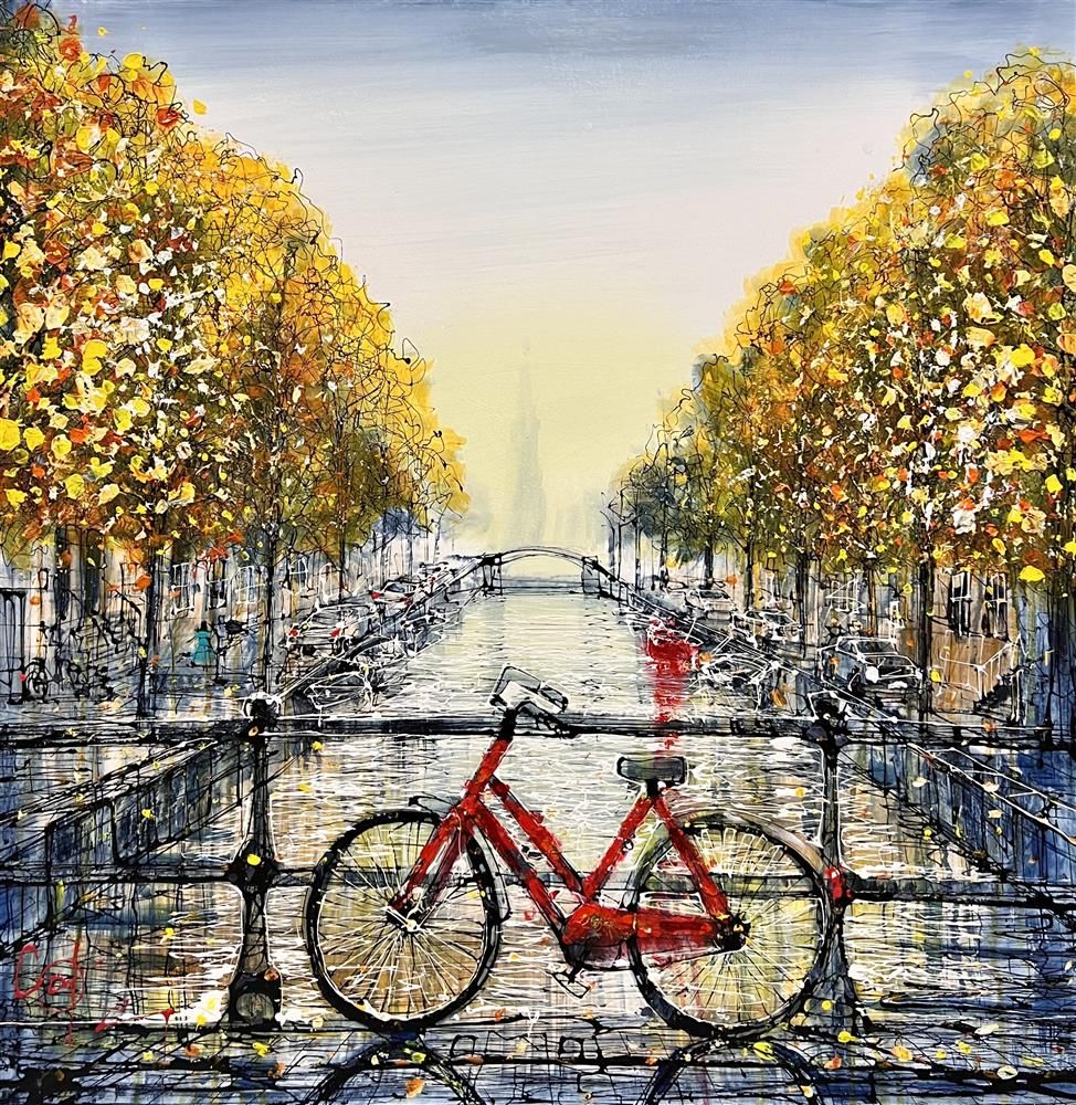 Nigel Cooke - 'Exploring Amsterdam' - Framed Limited Edition Canvas