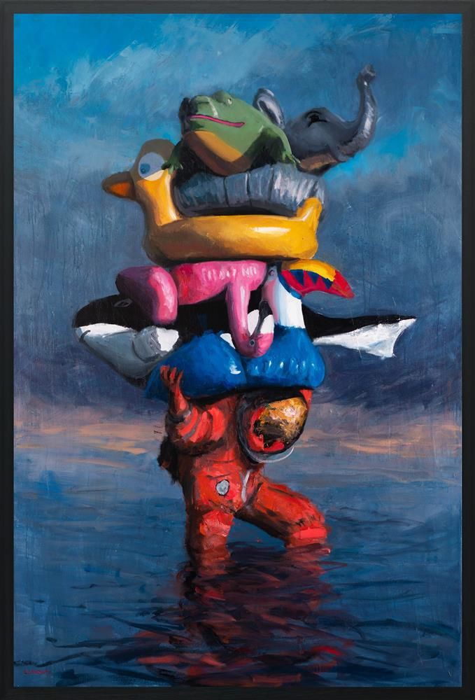 Andreas Claussen - 'Panic Buy' - Framed Original Art