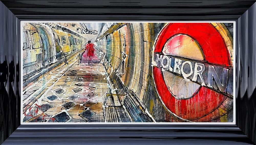Nigel Cooke - 'Holborn Tube Stop'  - Framed Original Artwork