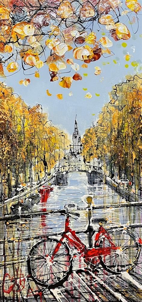Nigel Cooke - 'Exploring Amsterdam'  - Framed Original Artwork