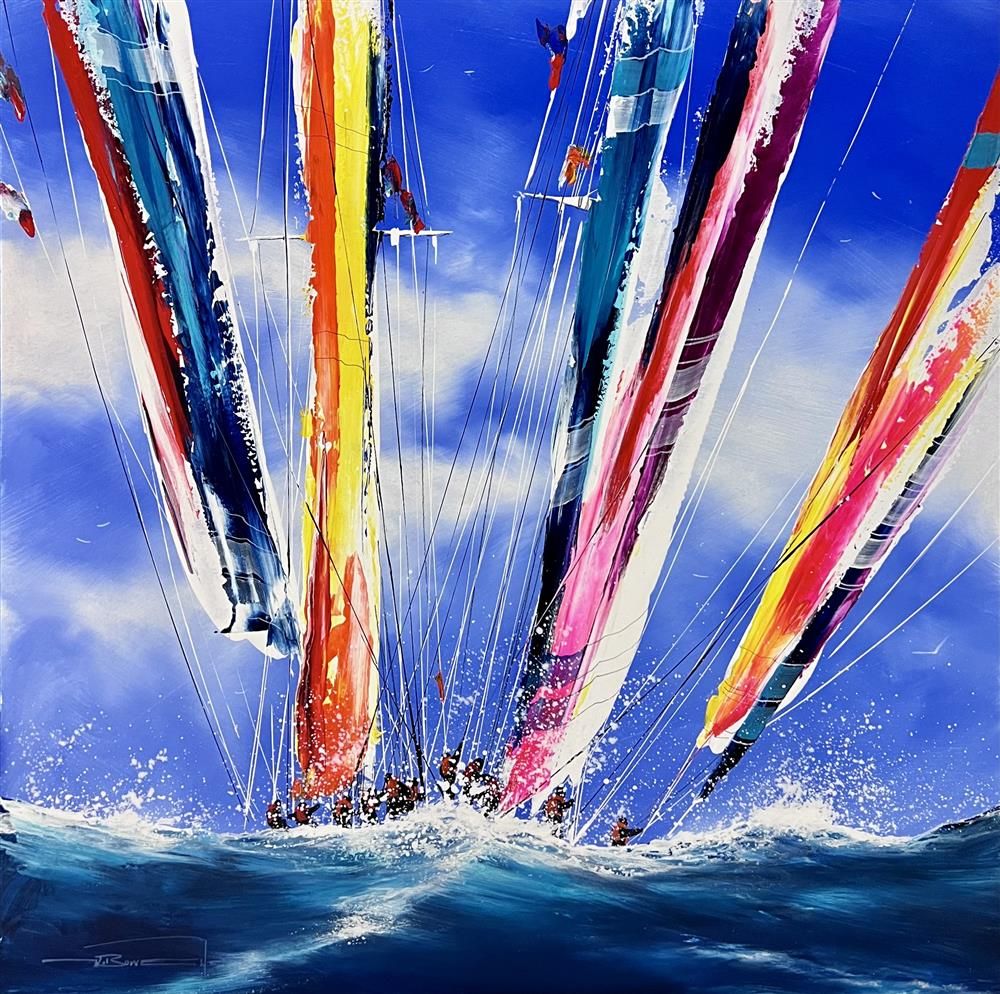 Dale Bowen - 'A True Fleet' - Framed Original Art