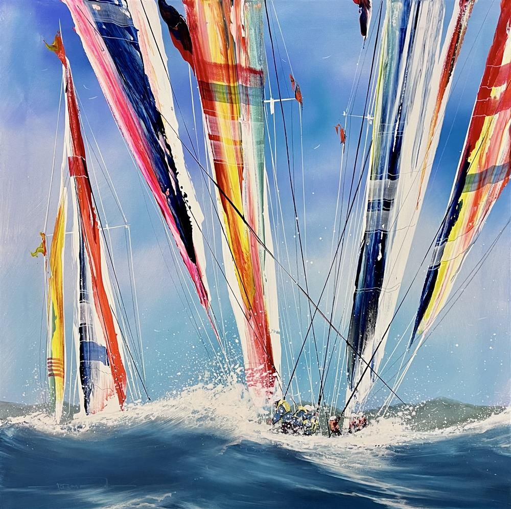 Dale Bowen - 'Waterfall' - Framed Original Art