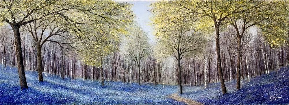 Chris Bourne - 'A Sea Of Blue' - Framed Original Art