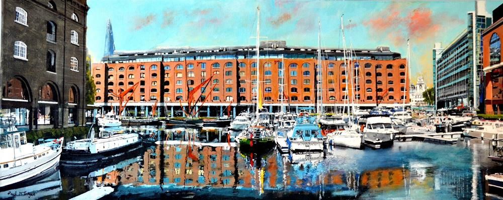 Paul McIntyre - 'Overlooking St Katherine Dock' - Framed Original Art