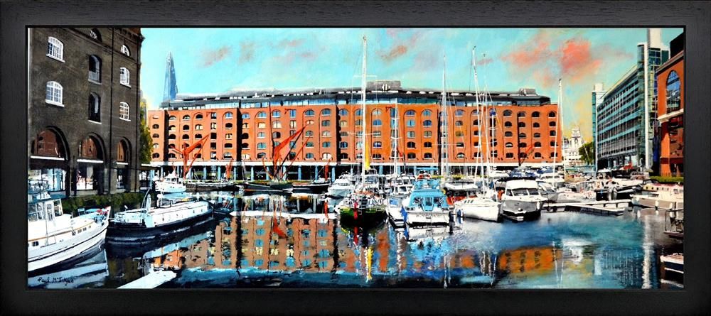 Paul McIntyre - 'Overlooking St Katherine Dock' - Framed Original Art