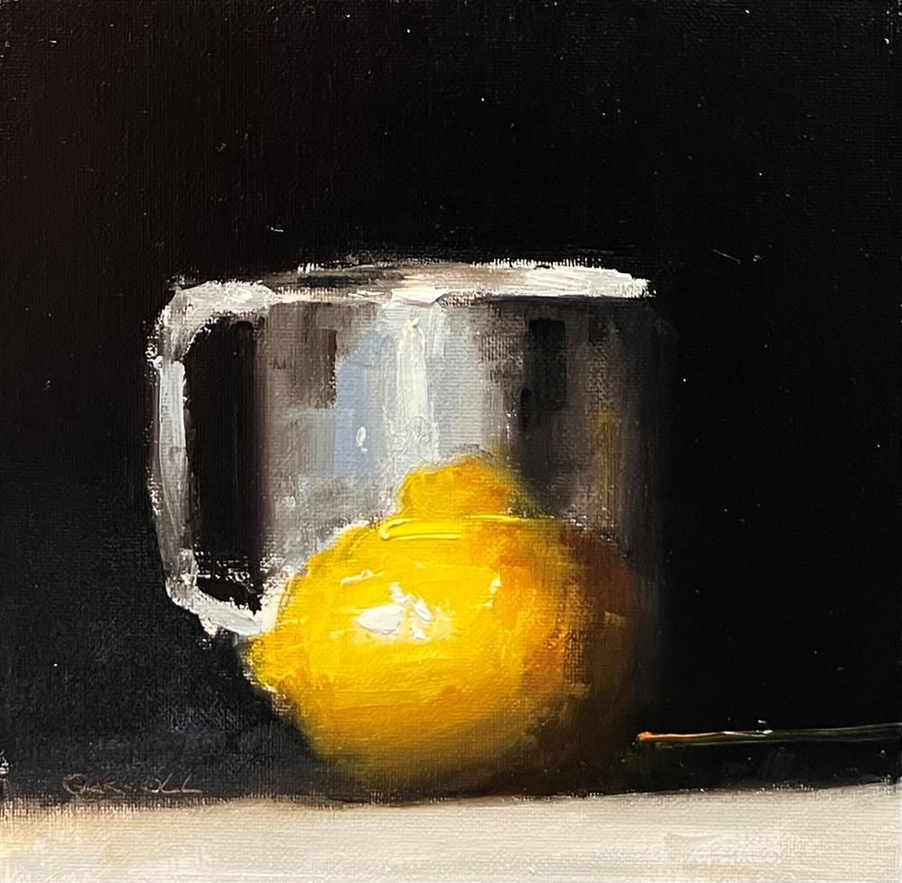 Neil Carroll - 'Lemon Cup' - Framed Original Painting
