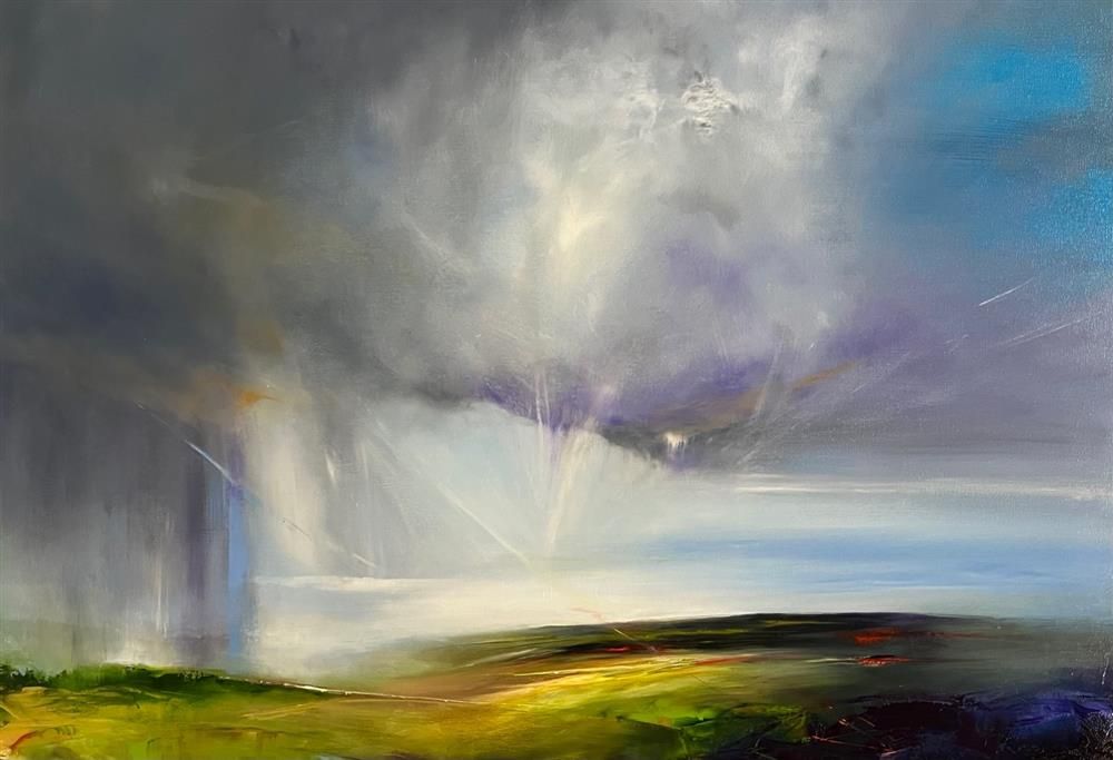 Joanna Taylor - 'Summer Showers' - Framed Original Artwork